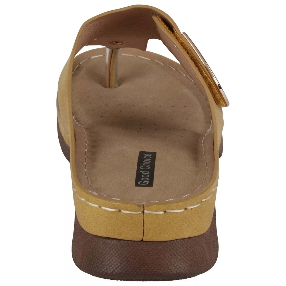 GC Shoes Women Sam Thong Sandals Size 8 Wedge New With Tags - Picture 4 of 5